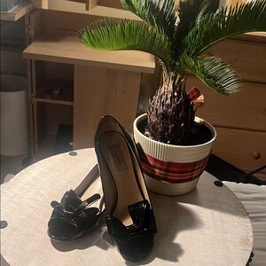 Valentino Black Patent Leather Heels